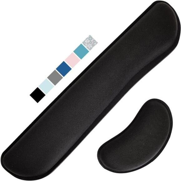 Gorilla Grip Silky Gel Memory Foam Wrist Rest for Computer Keyboard, Mous - Picture 1 of 7